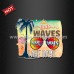 Heat Print DTF Waves Sunrays Lake Days for Beach T Shirt